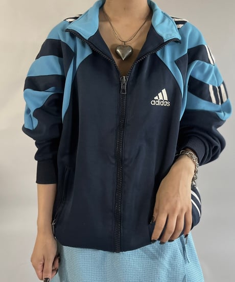 【USED】 80~90's adidas Jersey Top /241109-020