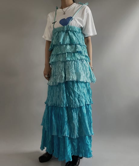 【RE;CIRCLE】RE Tiered Skirt & Bra Set / 230803-004