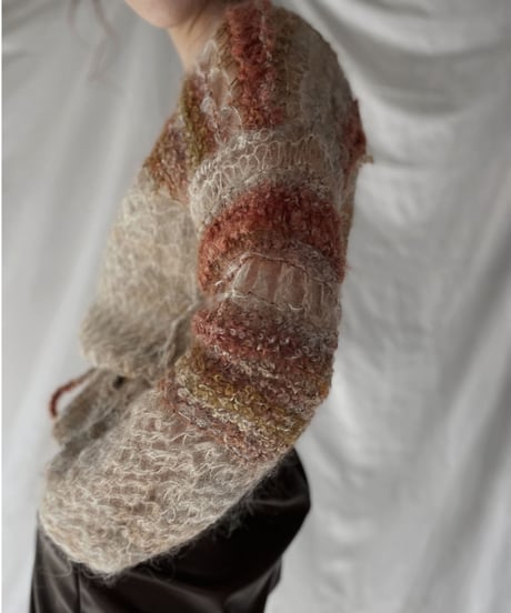 【USED】    Mohair Knit Top①/211216-002