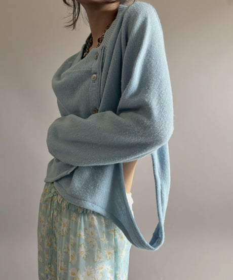 【RE;CIRCLE】 RE Deformed Acrylic Cardigan / 260312-003