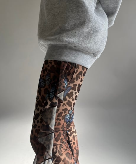 【USED】 JOUR Leopard Patterned Sheer Pants /250104-029