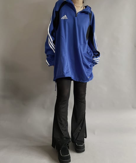 【USED】  Adidas Jersey  Half Zip Top/ 230415-017