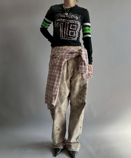 【USED】 Dickies Damage Painted Duck Pants / 251108-021