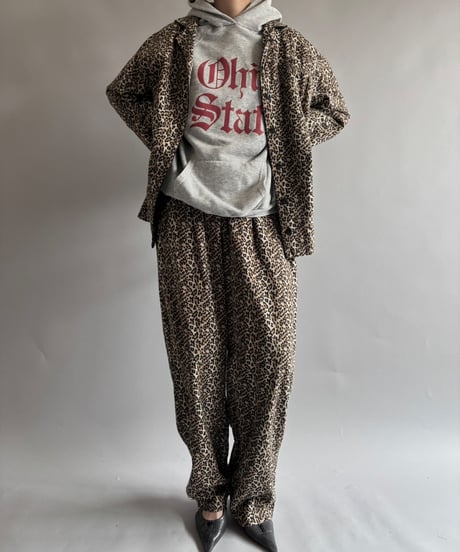 【USED】 Leopard shirt & pants set up  /250927-014