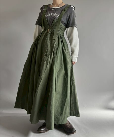 【2026SS最終 / RE;CIRCLE】 RE U.S Military Rebuild 2way One-piece(Khaki)/ ARMY-01