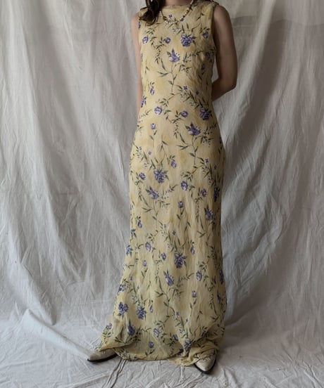 【USED】 Flower Patterned Camisole Dress/210421-008