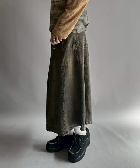 【USED】 Denim Flare Skirt / 251108-012