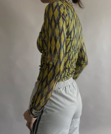 【USED】 L/S  Lame Top   / 230422-025