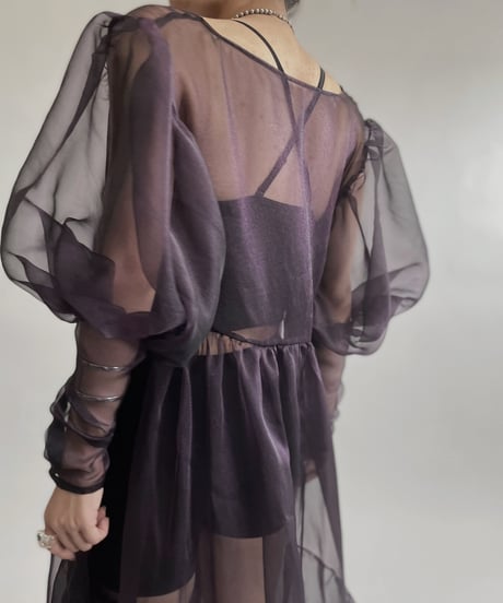 【RE;CIRCLE】 RE Sheer Purple One-piece / 220721-001