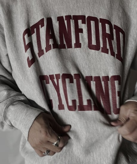【USED】  90's Champion Reverse Weave Sweat STANFORD CYCLINE/211116-050