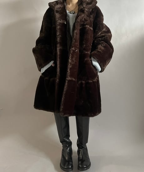 【USED】  Fake Fur Coat /241221-022