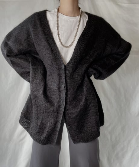 【USED】  Acrylic Knit Cardigan/220127-027