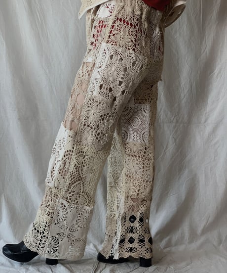 【RE;CIRCLE】 RE Crocket Patchwork Pants①/210521-057