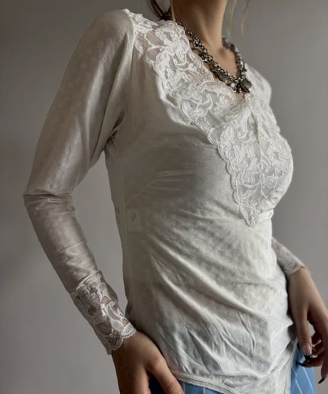 【USED】 Lace Leotard / 260411-008