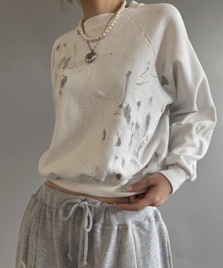 【USED】 Paint Short Sweat / 250925-011