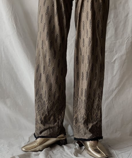 【USED】Lace Patterned Poly Pants/210217-051