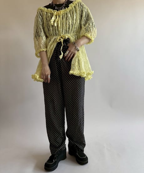 【USED】  Lace Pattern Top /250510-044