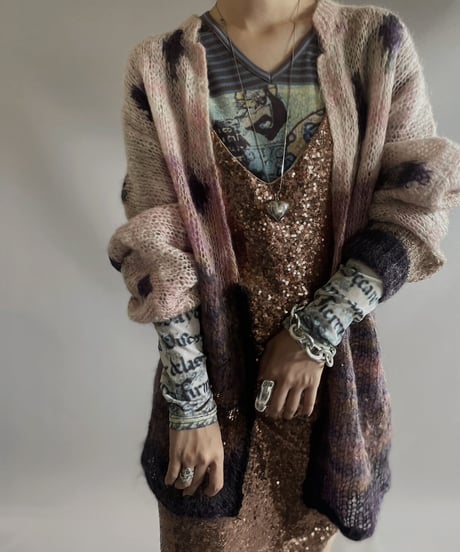 【USED】 Mesh Knit Cardigan / 231028-017