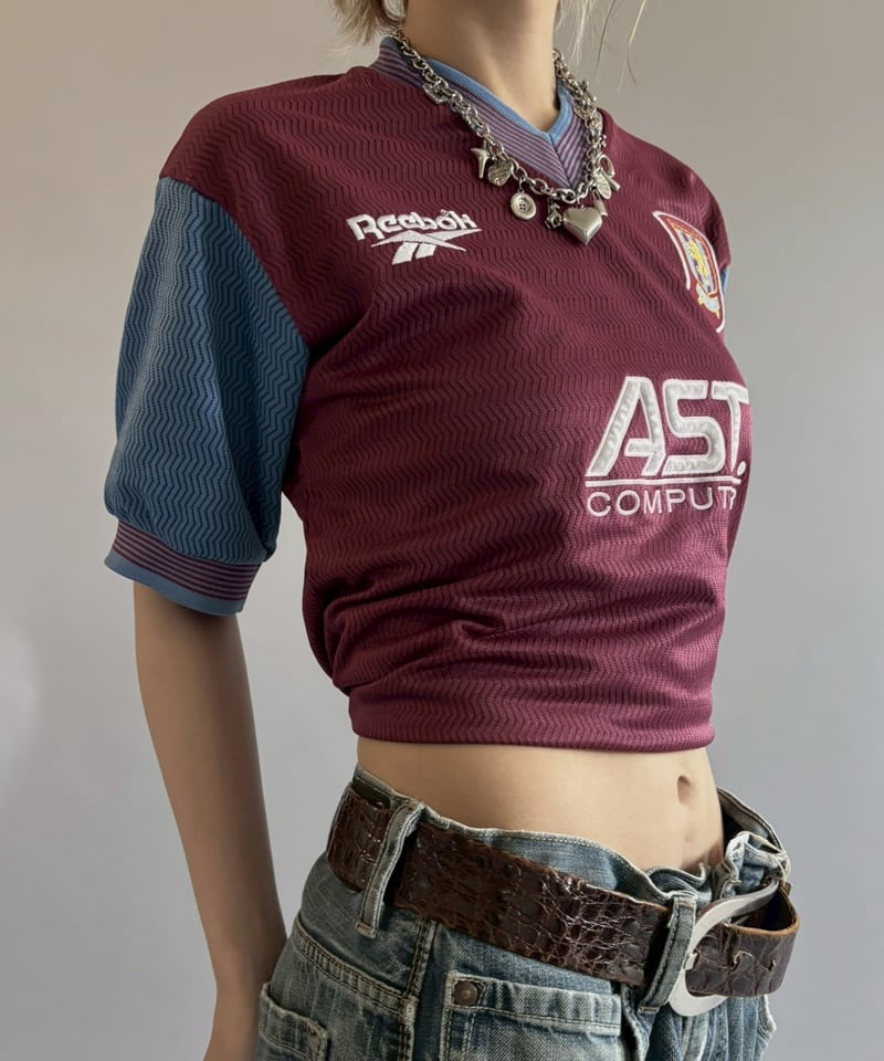 USED】 97~98's Reebok Aston Villa Soccer Shirt