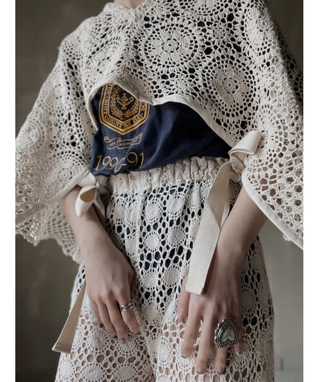 【RE;CIRCLE】 RE Crochet Vest①/20220317-010