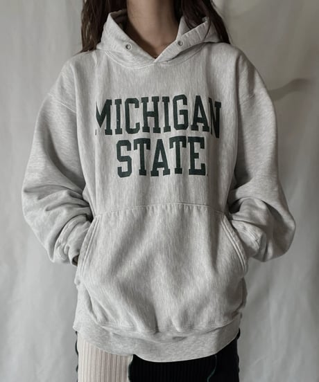 【USED】  Champion Reverse Weave Hoodie MICHIGAN STATE/211116-028