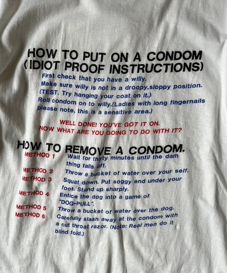 【USED】 CONDOM T-Shirt  /240729-102