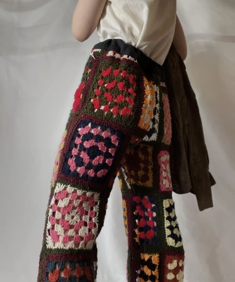 【RE;CIRCLE】 RE Granny Knit Pants/210917-002