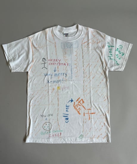 【USED】 JERZEES Hand Paint T-Shirt  /240608-020