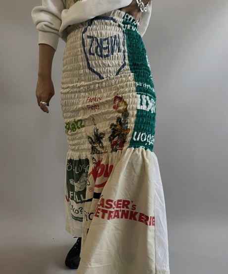 【RE;CIRCLE】RE Eco-Friendly Bag Shirring Skirt/ 230828-010