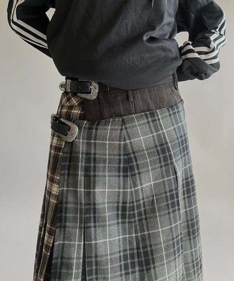 【RE;CIRCLE】 RE Kilt Skirt Middle / 250206-002