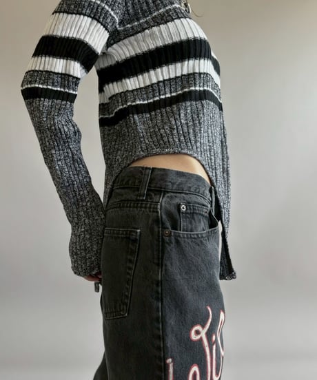 【RE;CIRCLE】 RE Rib Knit Leotard Top / 260416-012
