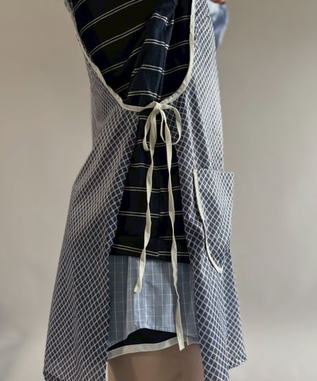 【USED】 Checked Pattern Euro Apron / 260321-007
