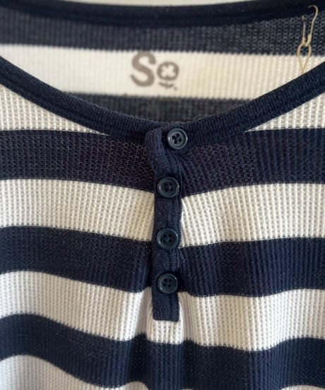 【USED】 Border Pattern Thermal Top / 260613-005