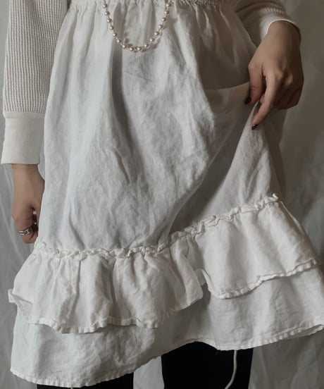 【USDE】 Ｗhite Cotton Camisole/210324-42