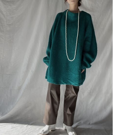 【USED】    Mohair Knit Top②/211216-003
