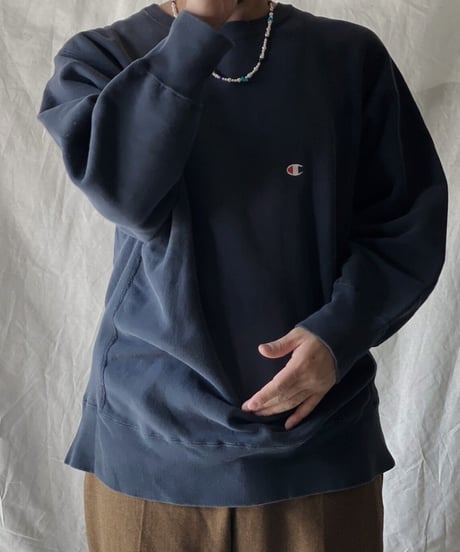 【USED】80's USA Champion Reverse Weave Sweat One Point /210213-016