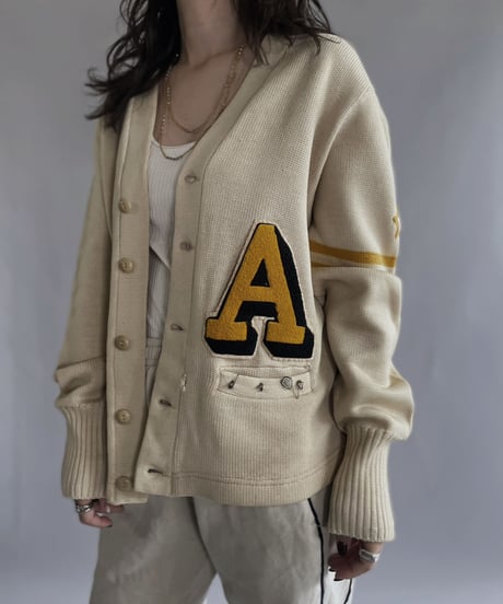 【USED】  Lettered Cardigan / 221105-011