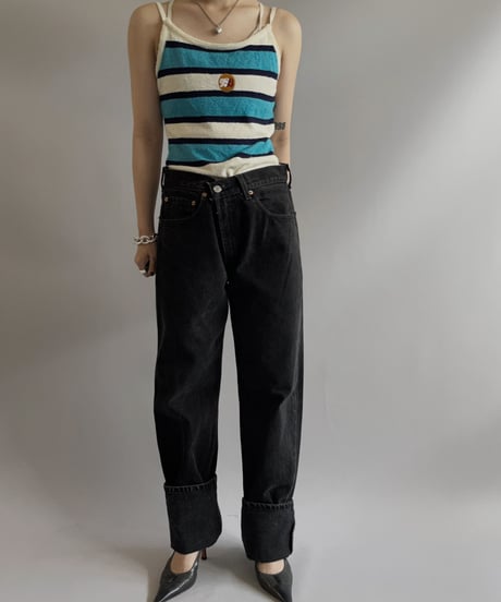 【USED】 Strip Camisole Top / 230819-035