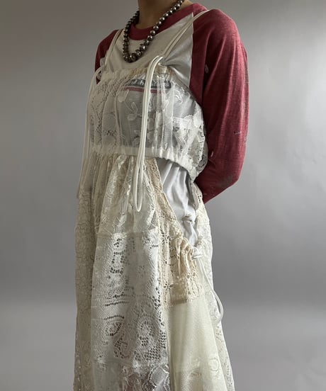 【RE;CIRCLE】RE Crochet Patch Camisole One-Piece/240829-003
