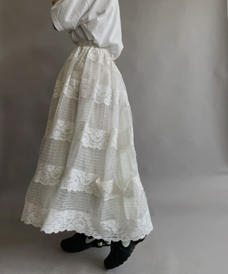 【USED】 Poly Long Skirt / 230603-016