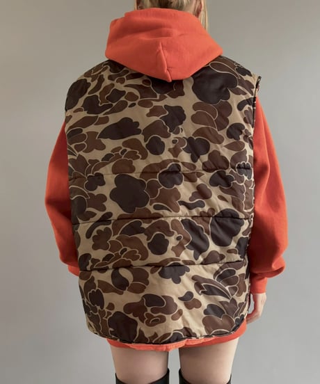 【USED】 Camouflage Pattern Padded Reversible Vest /251101-001