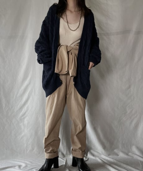 【USED】　Cable Knit Cardigan①/ 220120-047