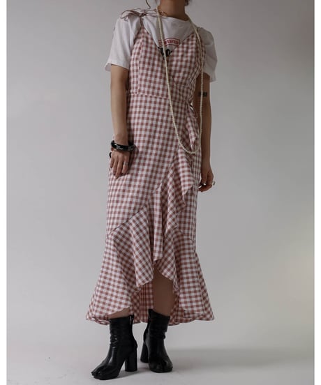 【USED】 Gingham Check Dress/ 220324-016