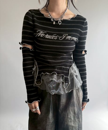 【RE;CIRCLE】 RE Mellow Knit Top/  251023-032