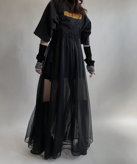 【USED】  See-through Camisole One-piece / 220409-022