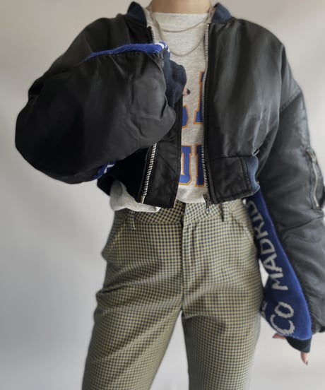 【RE;CIRCLE】 RE MA1×Soccer Muffler Short Jacket / 231109-005