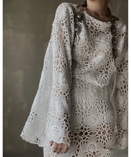 【RE;CIRCLE】 RE Crochet L/S Top⑩/20220317-019