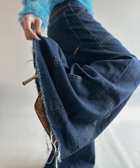 【USED】 Denim Baggy Pants /260704-024