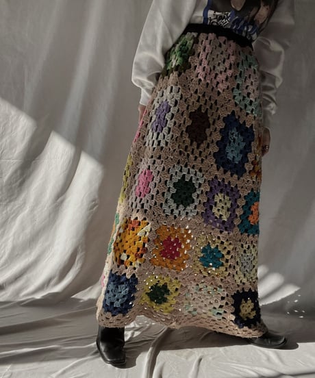 【RE;CIRCLE】 RE Granny Long Skirt⑥/211216-046