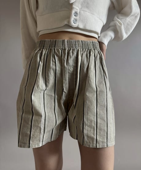 【USED】 Stripe Shorts / 260205-018